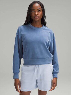 Lululemon Knit Sweater Athleisure Softstreme Perfectly Oversized Cropped Crew